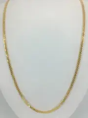 24" 14K Yellow Gold 1.0mm Franco Chain Necklace Lobster Clasp Closur (AP1138624)