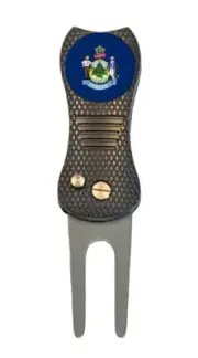 Maine State Flag Golf Ball Marker + Premium Switchblade Divot Tool