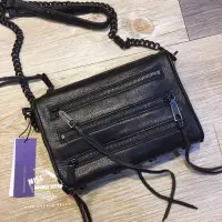 在飛比找蝦皮購物優惠-Rebecca Minkoff mini 5 zip 真皮側