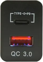 Switch Boss Type C + QC USB Charger - suit Suzuki Jimny (Blue)