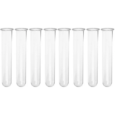 Set of 2 Glass Bud Vase Test Tube Hydroponic Decorative Flower Container