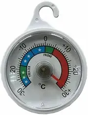 Folpus Kitchen Refrigerator Temperature - Easy-to-Read Display for Home and Cafes, White, 2 Pcs