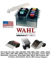 WAHL STAINLESS STEEL GUIDE ATTACHMENT COMB SET*FIT Max 45,SS-Pro,X-Block Clipper