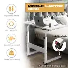 2025 New Laptop Desk Table Portable Desk Mobile Adjustable Wooden Bed Side Table