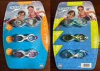 在飛比找Yahoo!奇摩拍賣優惠-美國Speedo 3-10歲 兒童泳鏡 蛙鏡 3入組 不拆賣