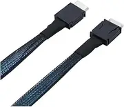 ISTOVO PCIE Oculink SFF 8611 4I to Mini SAS SFF-8611 4I Server Super Speed Cable Data Extension Cable Data Transfer Line 1m