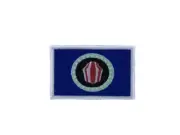 Embroidery patch sew badge iron on glue transfer bougainville flag