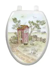 Toilet Tattoos Toilet Seat Lid Decor Lori's Outhouse Removable Reusable