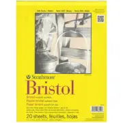 Strathmore 342900 Bristol Smooth Paper Pad 9"X12"-20 Sheets