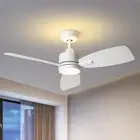 Ceiling Fan with Lights Remote Control, 42 Inch, Reversible Quiet DC Motor, 3 Du