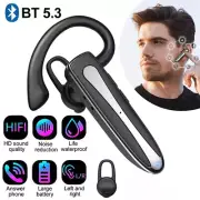 Trucker Wireless Bluetooth Headset Earpiece Dual Mic Noise Cancelling Ear Hook