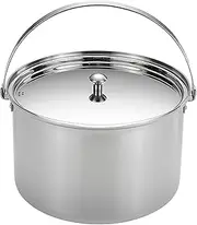 Camping Moon CC-24 Large Pot, for Camping, Outdoors, Stockpot, Stainless Steel, Aluminum, 3-Layer Steel, 3 Layer Steel, 2.1 gal (5.8 L)