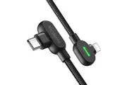 MCDODO 36W Type-C to Lightning Braided Data PD Fast Charging Cable Cord For Apple IPhone IPad 1.8m