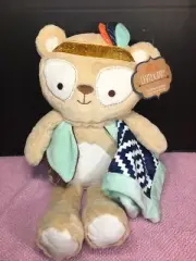 NWT-17” Levtex Baby LLC Boho Collection Teddy Bear Indian Plush