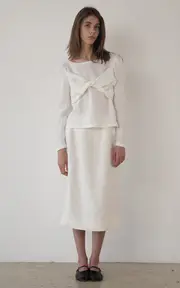 [Cvet Preri] Allium Twisted Linen Top