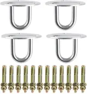 4 Pack Alise Stainless Steel Ceiling Hooks Hammock Swing Hook Hanger Heavy Duty