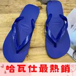 限時特價 中壢實體店面 HAVAIANAS 哈瓦仕 夾腳拖/人字拖鞋 TOP 沙灘 海灘 海邊男款 寶藍色