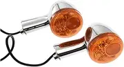 Motorcycle Indicators Turning For H&arley For Sportster 883 For Iron XL1200 For Forty Eight 1992-2022 Motorcycle Rear LED Turn Signals Indicators Brake Running Running(Chrome Yellow Shell)