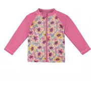 UV Skinz Full Zip Rashguard in Vintage Bloom at Nordstrom, Size 18-24M