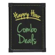 Quartet Flashing LED Battery Operated Writing/Message 44cm Board Glass/Shop Sign