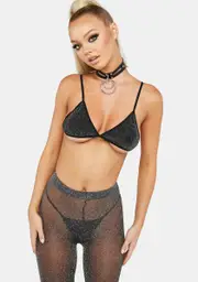 High Demand Sparkly Lingerie Set