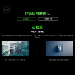 RAZER 雷蛇 DEATHADDER 煉獄奎蛇 V3 Pro FAKER EDITION 無線滑鼠 人體工學設計