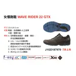 MIZUNO 美津濃  女慢跑鞋 ★☆★WAVE RIDER 22 GTX★☆★