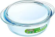 Pyrex 1 Litre Round Borosilicate Glass Casserole