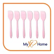 8" Pink Silicone Spatula by MyXOHome (1, 2, 4 or 6 Spatulas)