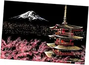 SOPOTUTU Adults Scratching Drawing Handmade Craft Decompression Vibrant DIY Scraping Painting with Special Scratch Pen for Relaxation and Decoration