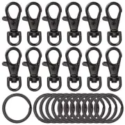 24pcs Metal Swivel Clasps Lanyard Snap Hook Premium Lobster Claw Clasp Keycha...