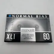 MAXELL XLI 60 IEC Type I Normal Blank Audio Cassette Tape - Made In Japan - Nice