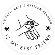 My Petit Basset Griffon Vendeen is My Best Friend 10 Pack Circle Stickers 3 Inch