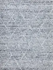 Darcy Diamond Grey Felted Wool Rug