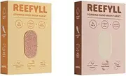 Reefyll Foaming Hand Soap 10 Refill Tablets, Dissolvable Plastic Free Hand Wash Pods, Just Add Water to Transform to Velvety Foam, 5 Tropical Coconut and 5 Juicy Orange Bundle