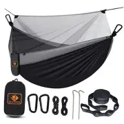 Camping Hammock with Net,Travel Portable Lightweight Hammocks with Tree Straps