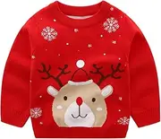 [TOPTIE] Baby Boy Girl Christmas Sweater Clothes Party Reindeer Pullover