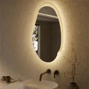 530/1100/1300mm Aulic Evanston Matt Grey Acrylic Edge LED Mirror