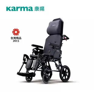 【輪椅B款 附加功能A+B】康揚 KM-5000.2 潛隨挺502輪椅 18吋座寬 (單台)【杏一】