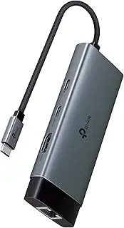 TP-Link UH6120C USB C Hub PD100W, 4K 60Hz HDMI, 1× USB C 5Gbps, 2× USB A 5Gbps, Gigabit Ethernet, Compatible with MacOS, Windows, Linux, iPad OS, iOS, Android, ChromeOS, Nintendo