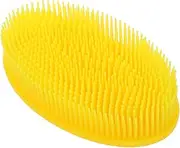 UTHCLO Bath Hair Brush Scalp Scrubber Hair Brush Newborn Hair Brush Cradle Cap Comb Hair Comb Newborn Brush Hair Brush Yellow Silica Gel