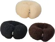 LIFKOME Nylon Hair Bun Shaper 6 Pack Women's Hair Donut Bun Holder for Barbershop Volume Lift