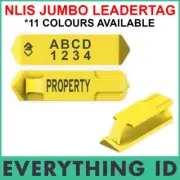 LEADER NLIS JUMBO LEADERTAG STOCK SHEEP GOAT LAMB EAR MARKING TAGS LEADERMATIC