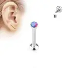 Piercing Ear Labret Screw Inner Opal Violet
