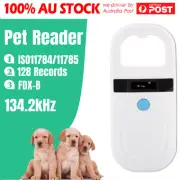 Pet Dog 134.2Khz Handheld Pet Dog Animal Microchip ID Reader ISO FDX-B Scanner