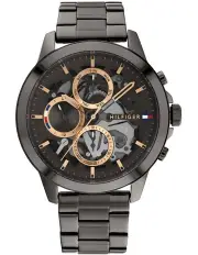 [Tommy Hilfiger] Henry Ionic Plated Steel Gent's Multifunction Watch in Grey