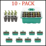 10 Packs Seed Starter Trays Seedling Tray Humidity Adjustable Kit with Dome Tool