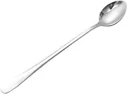 Stainless Steel Kitchen Cooking Spoon Soup Spoons for Eating Mixing Stirring Cooking Long Handle Spoon Tableware(Pointed)