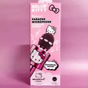 Hello Kitty Metallic Pink Bluetooth Karaoke Microphone Wireless Speaker (NIB)