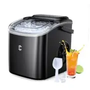 Ice Maker Countertop, Portable Ice Machine 9 8.7"D x 11.6"W x 11.4"H 1 Black